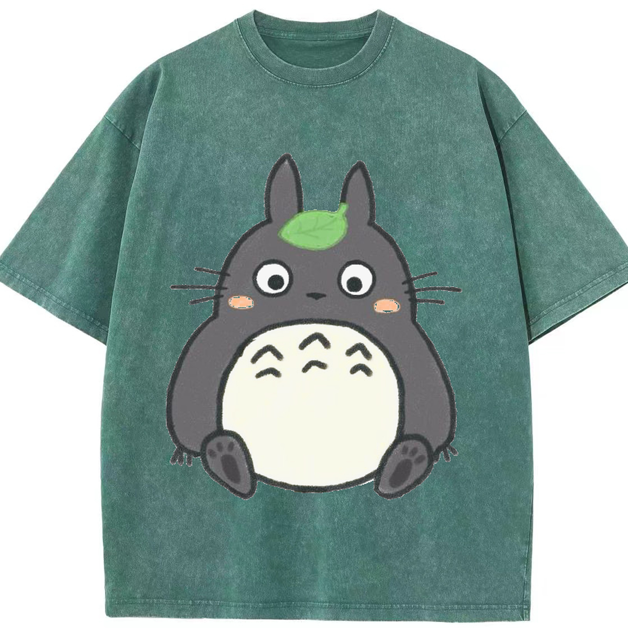 （画像用） となりのトトロ 草壁メイ 草壁サツキ My Neighbor Totoro Satsuki Kusakabe Mei Kusakabe 綿100% ヴィンテージ風 半袖Tシャツ（フロントプリント）
